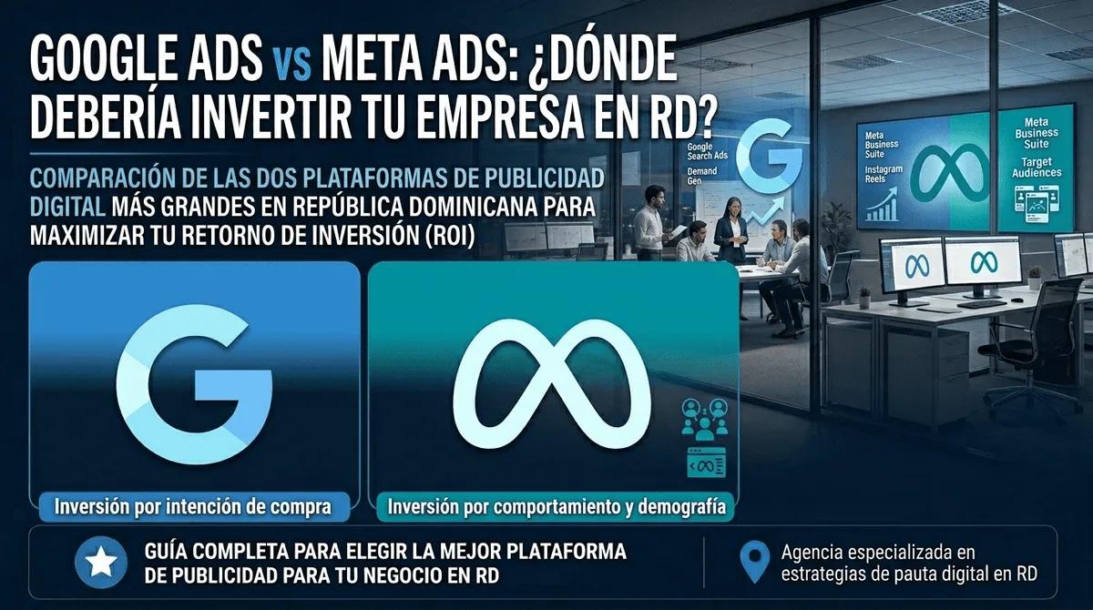 Google Ads vs Meta Ads: ¿dónde debería invertir tu empresa en República Dominicana?